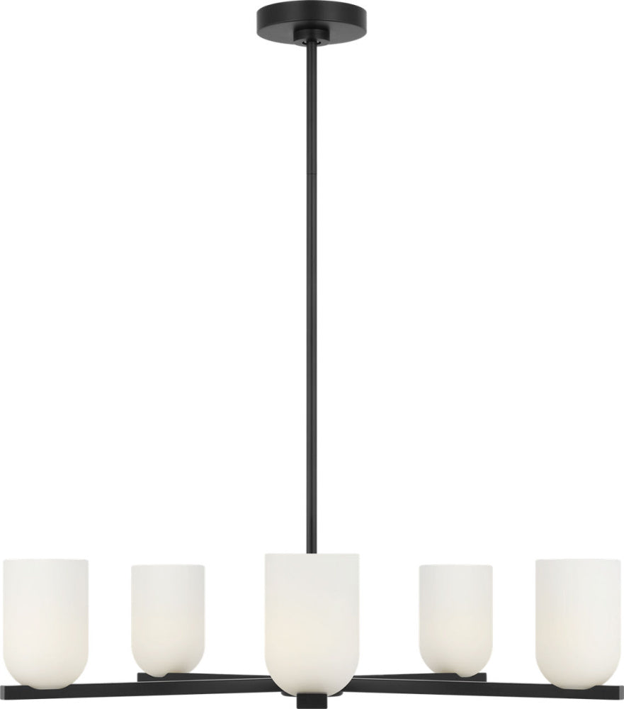 Generation Lighting GLC1935MBK Neblina Five Light Chandelier