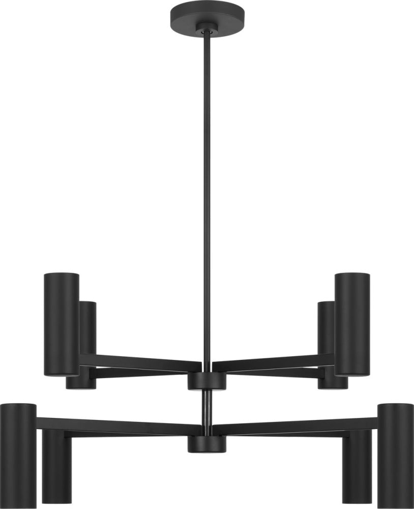 Generation Lighting GLC2068MBK Zentro Eight Light Chandelier