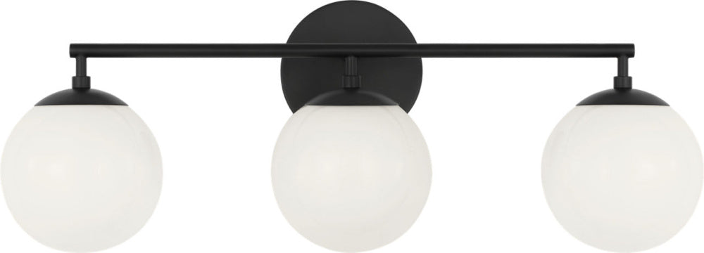 Generation Lighting GLV1853MBK Nube Three Light Vanity