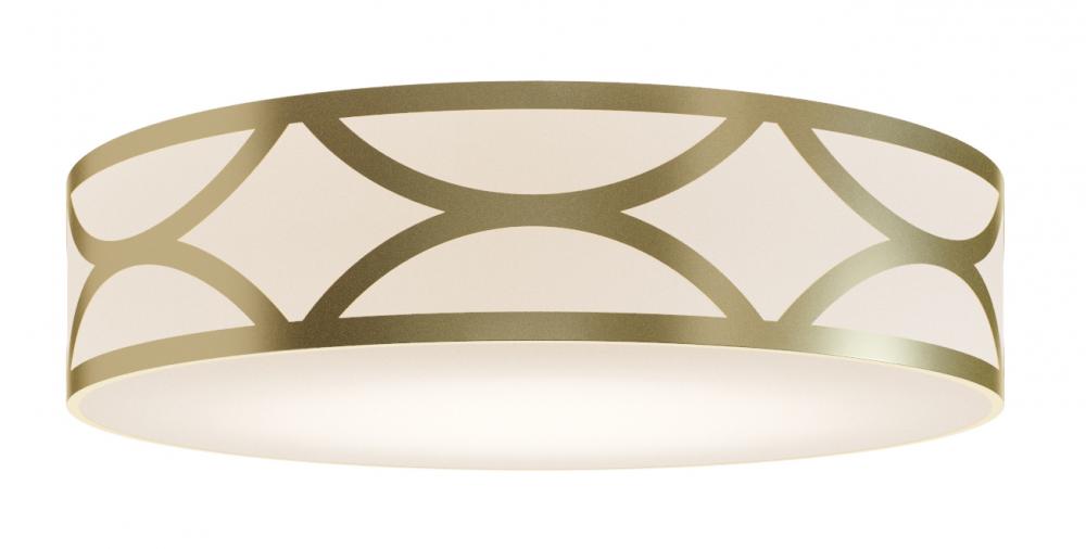 AFX LAKF30LAJUDGD-MS Lake 30'' LED Flush Mount, 60W, 120-277V, GD w/MS
