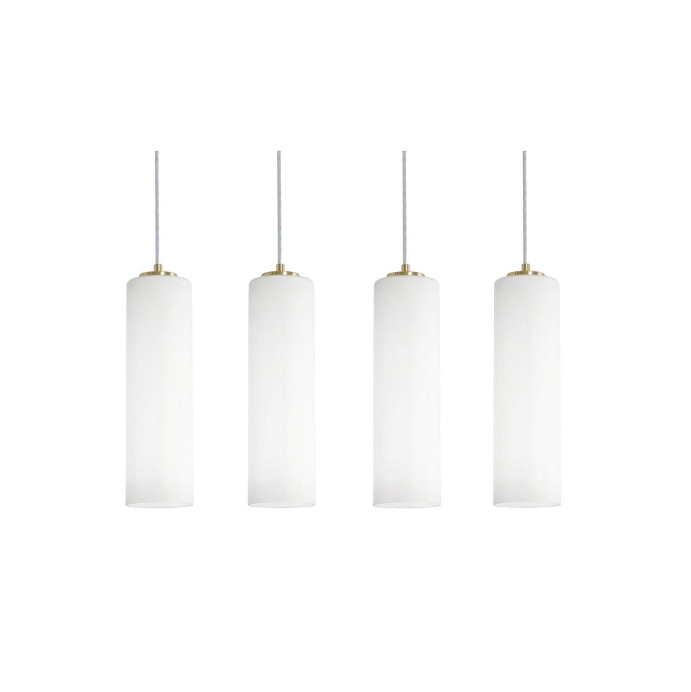 AFX LEOP0412MBLBLNR4 Leo 4 Light Linear Pendant,120V,60W,LB