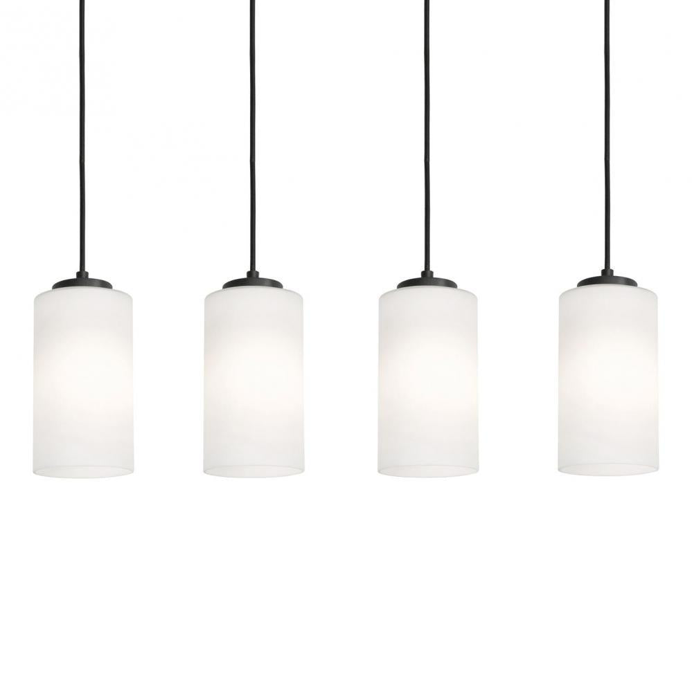 AFX LEOP04MBBKLNR4 Leo 36'' 4 Light Linear Pendant - BK