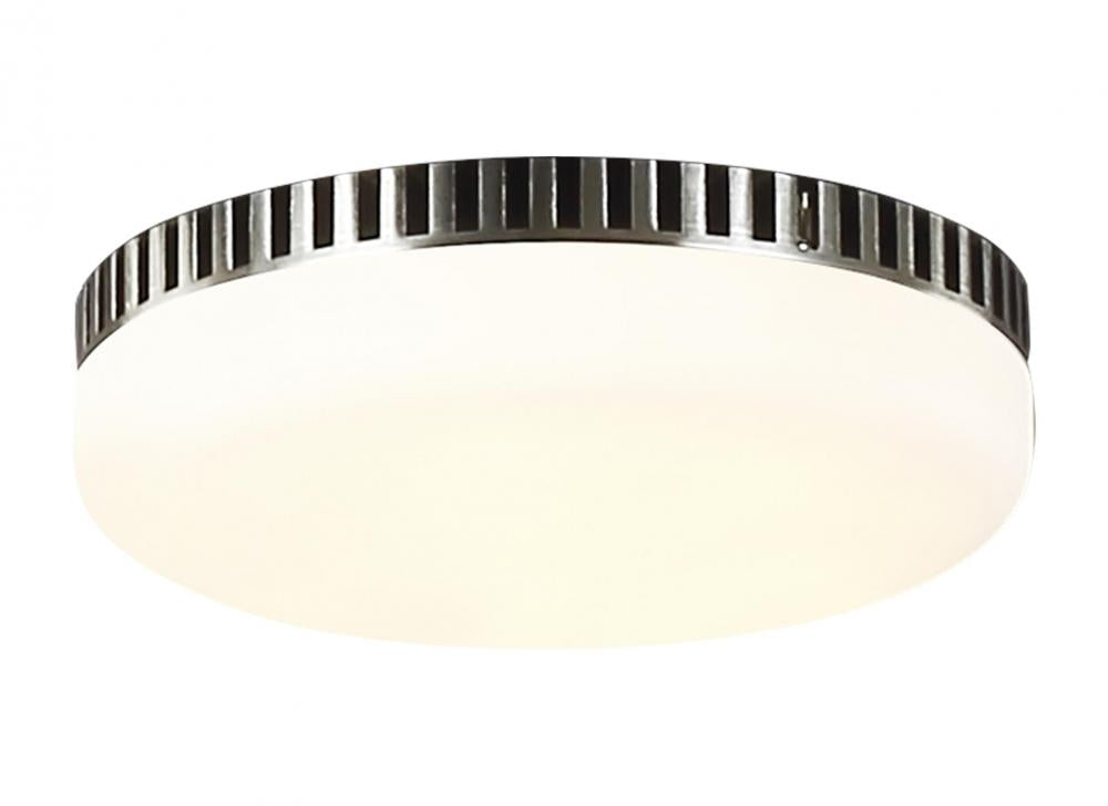 Generation Lighting MC260BS Arcade LED Light Kit in Brushed Steel with Frosted White Glass