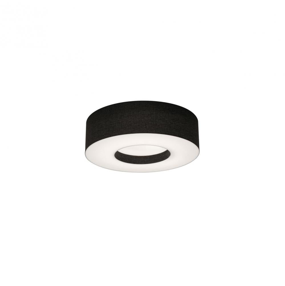 AFX MCF1214MB-BK Montclair 12'' Med Base Flush Mount - BK w/ BK