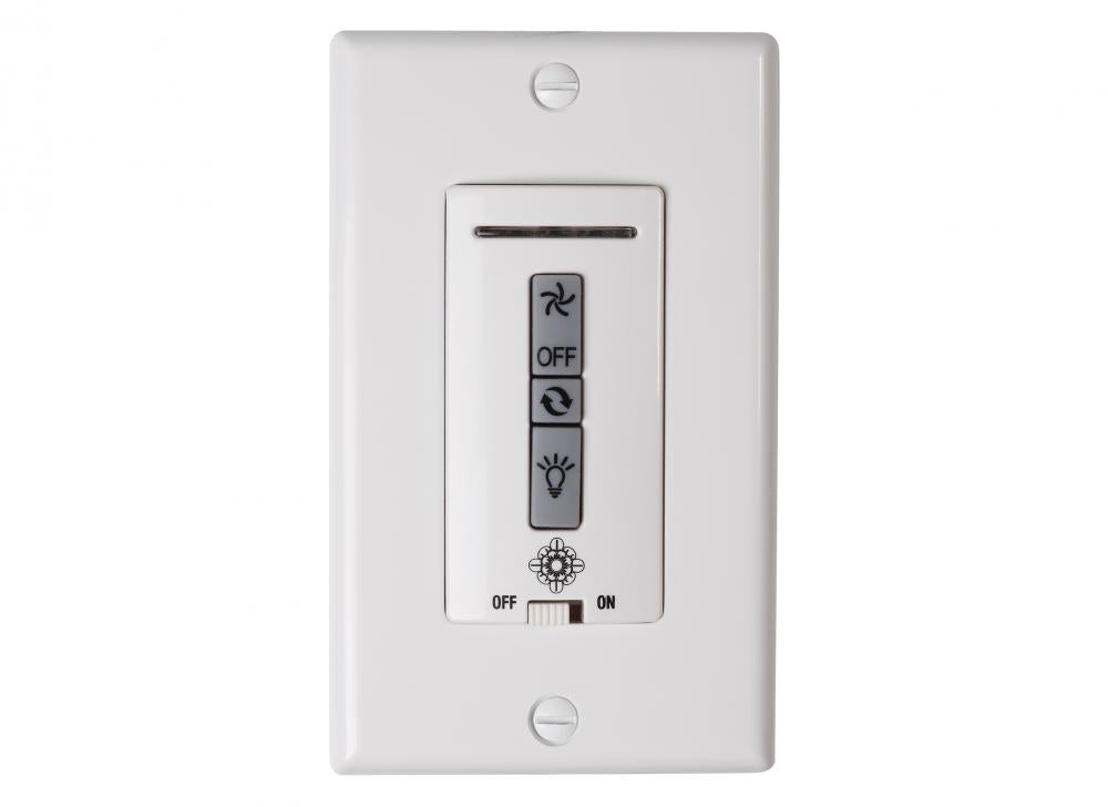 Generation Lighting MCRC3RW Hardwired remote WALL CONTROL ONLY. Fan reverse, speed, and downlight control.