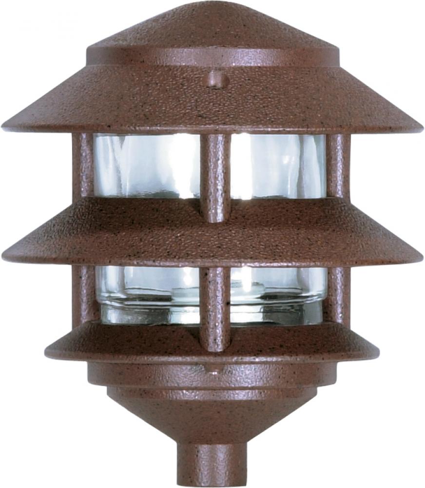 Nuvo SF76-632 1 Light - 8" Pathway Light - Two Louver - Small Hood - O