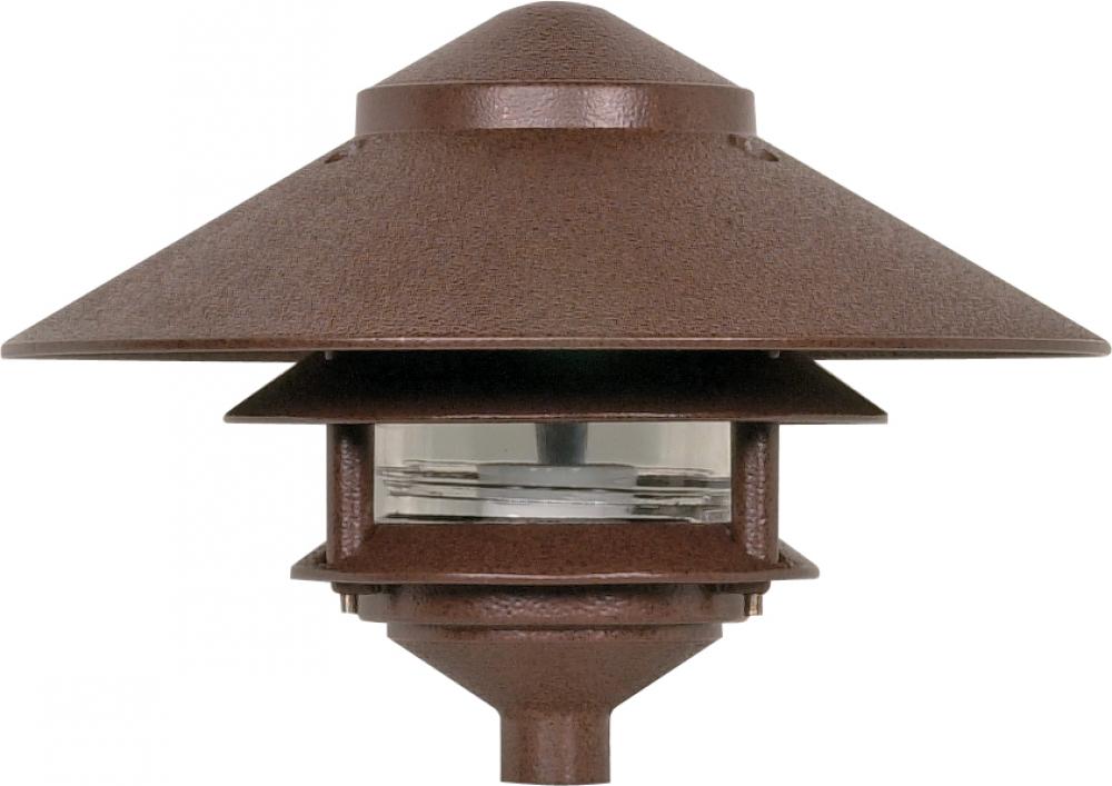 Nuvo SF76-635 1 Light - 9" Pathway Light - Two Louver - Large Hood - O