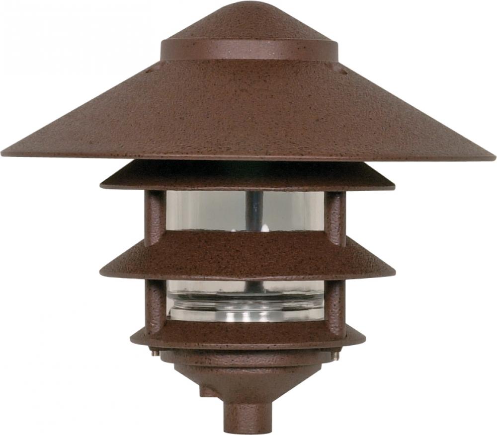 Nuvo SF76-637 1 Light - 9" Pathway Light - Three Louver - Large Hood -