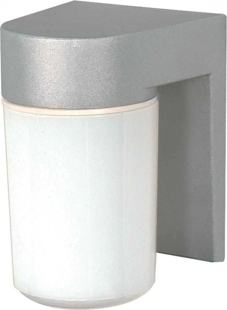 Nuvo SF77-136 1 Light - 8" Utility Wall with White Glass - Satin Alumi