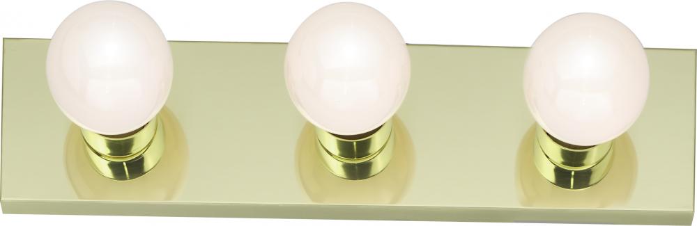 Nuvo SF77-188 3 Light - 18" Vanity Strip - Polished Brass Finish