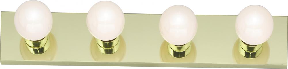 Nuvo SF77-189 4 Light - 24" Vanity Strip - Polished Brass Finish