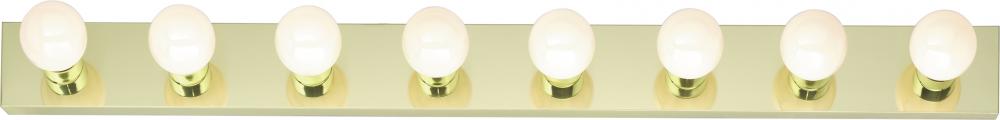 Nuvo SF77-191 8 Light - 48" Vanity Strip - Polished Brass Finish