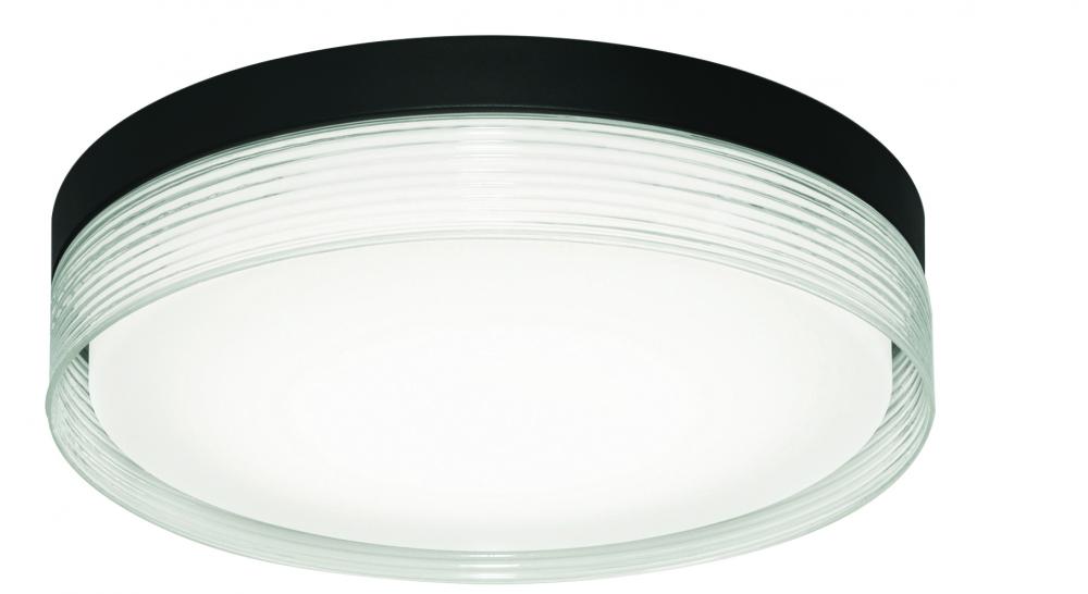 AFX TRBF12LAJD1BK Tribeca 12'' LED Flushmount - 20W 120V - Black