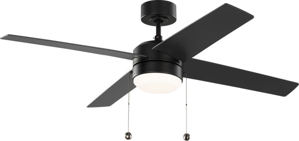 Generation Lighting 4LNI52MBKAWD Loni 52 LED Pull Chain Ceiling Fan