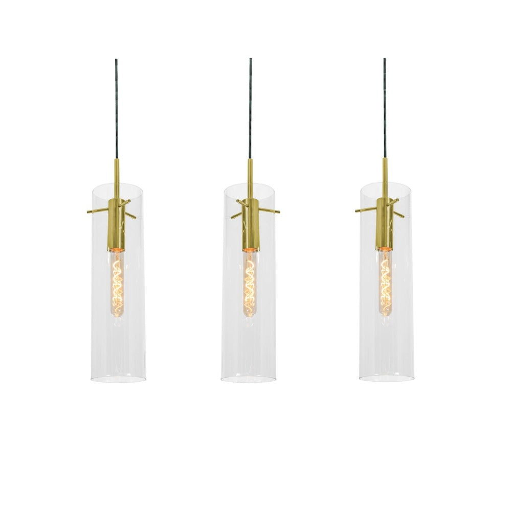 AFX VSAP05MBLBLNR3 Vista 3 Light Linear Pendant,60W,LB