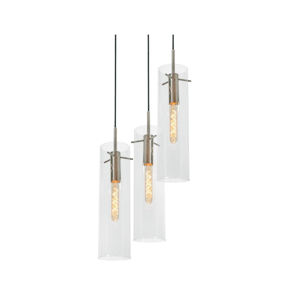 AFX VSAP05MBSNRND3 Vista 3 Light Round Pendant,60W,SN