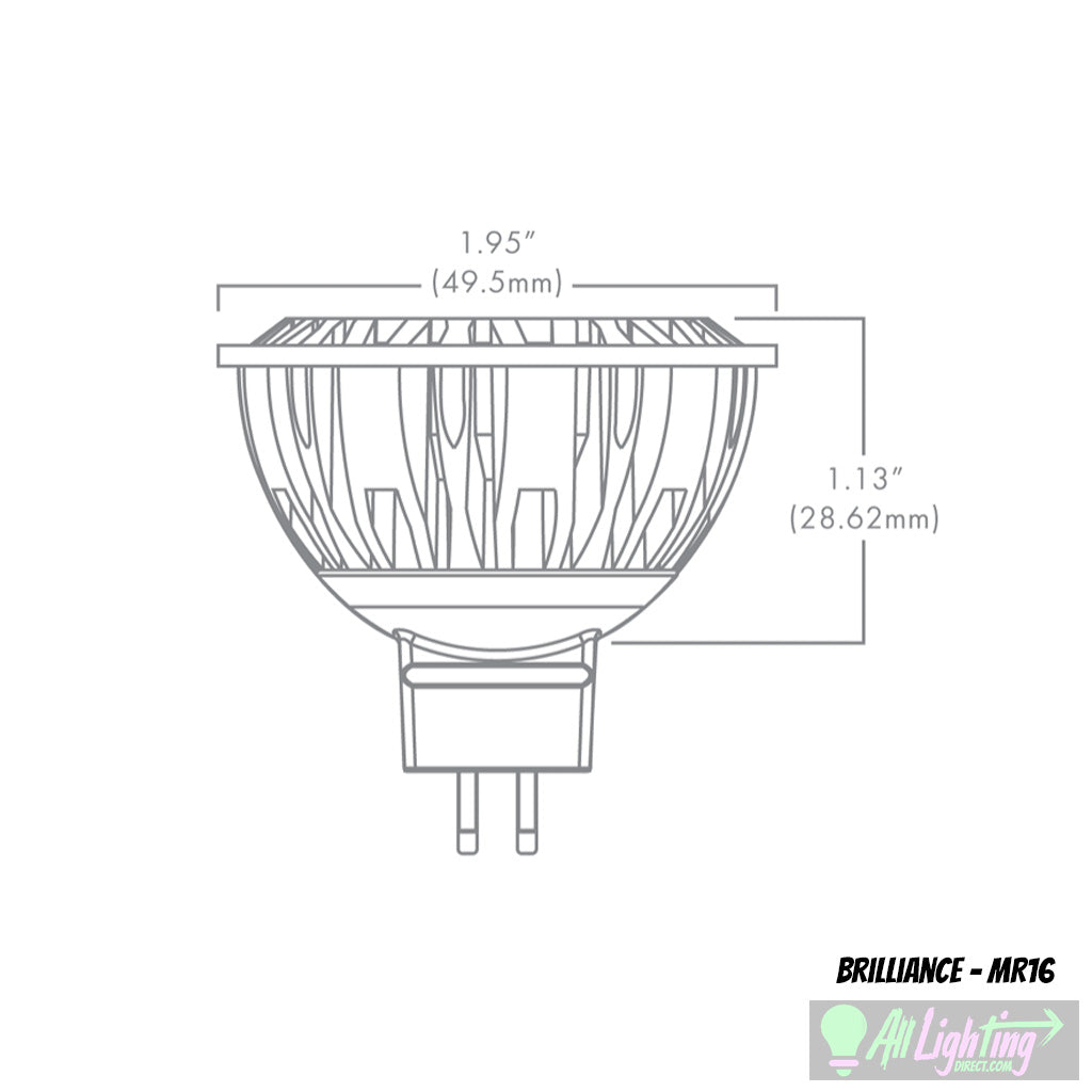 MR16 LED size by Brilliance