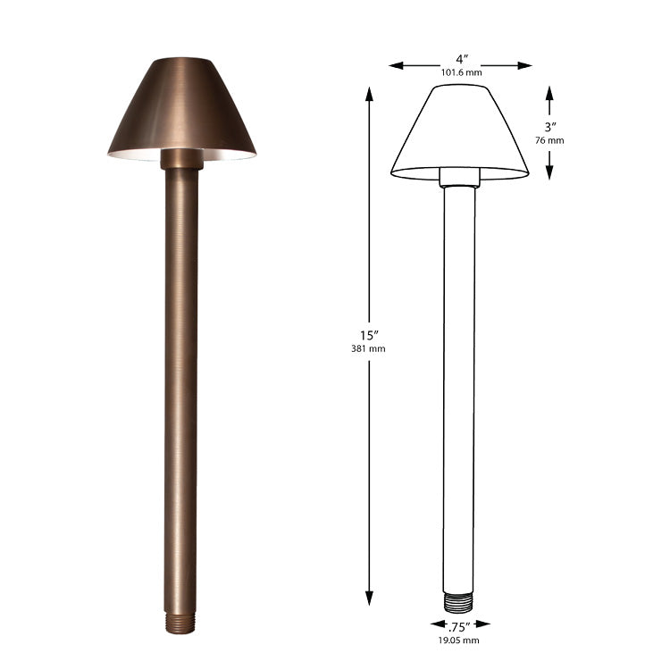 Dauer 490019 • ALANTIS Bi-Pin Path Light Fixture