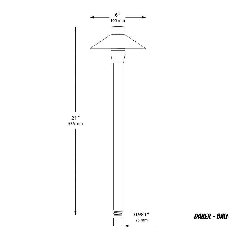 dauer bali china hat path light dimensions