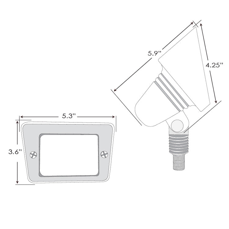Dauer 490010 • DIPLOMAT Brass Wall Washer- Large