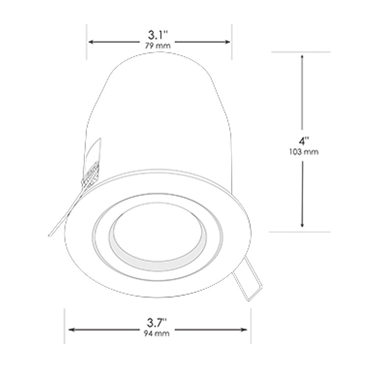 Dauer 490061 • HIDEAWAY MR16 Soffit Downlight