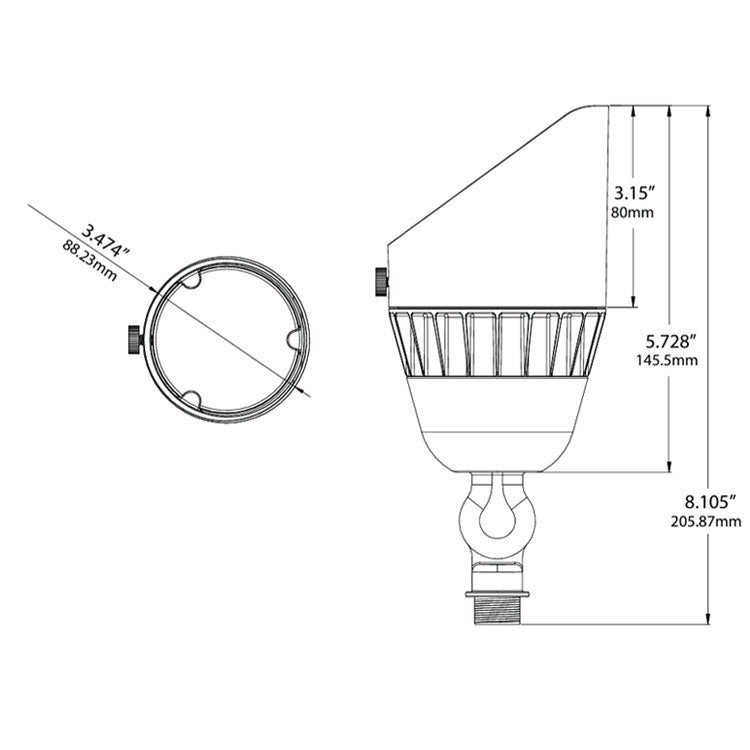 Dauer 489142 • 12V MIRAGE-V2 Uplight 16W, 3000K & 65°