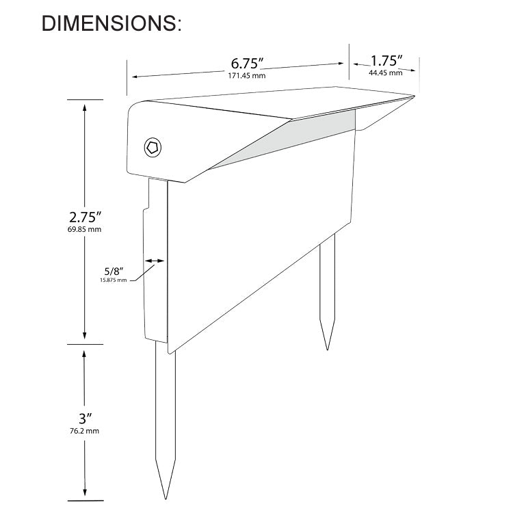 Dauer 489911-2700K • RAINIER Driveway Path Light, 4W & 2700K