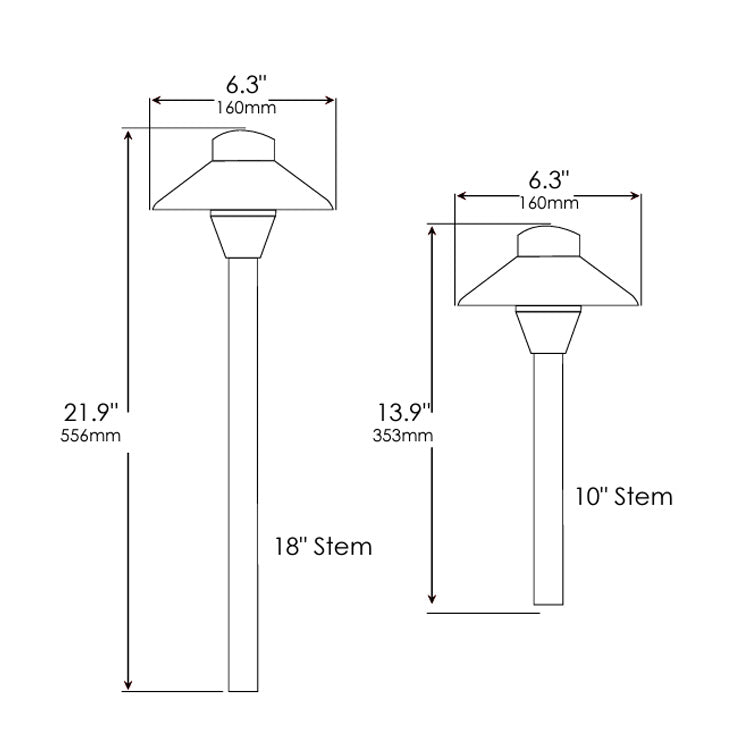 Dauer 490020+490026 • ZEN Clear Path Light + 18" Stem