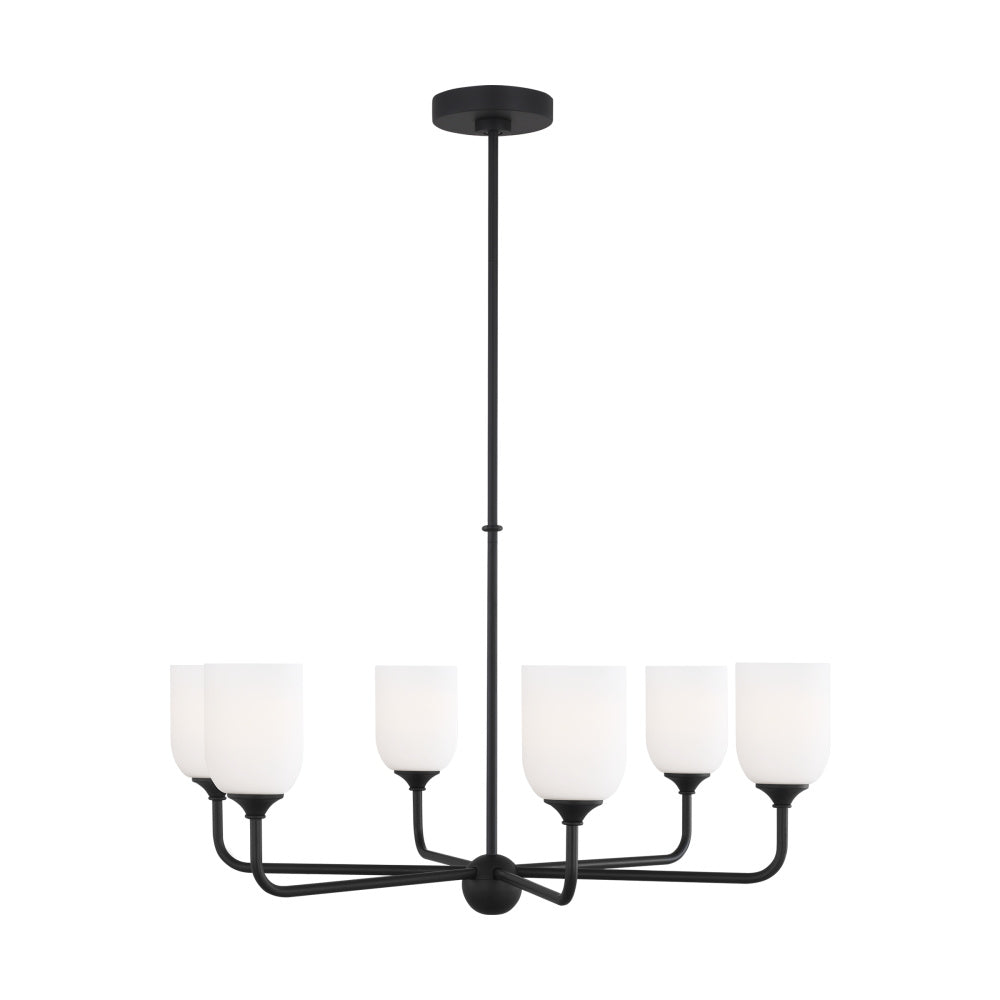 Generation Lighting GLC1096EN3/MBK Emile Large Chandelier