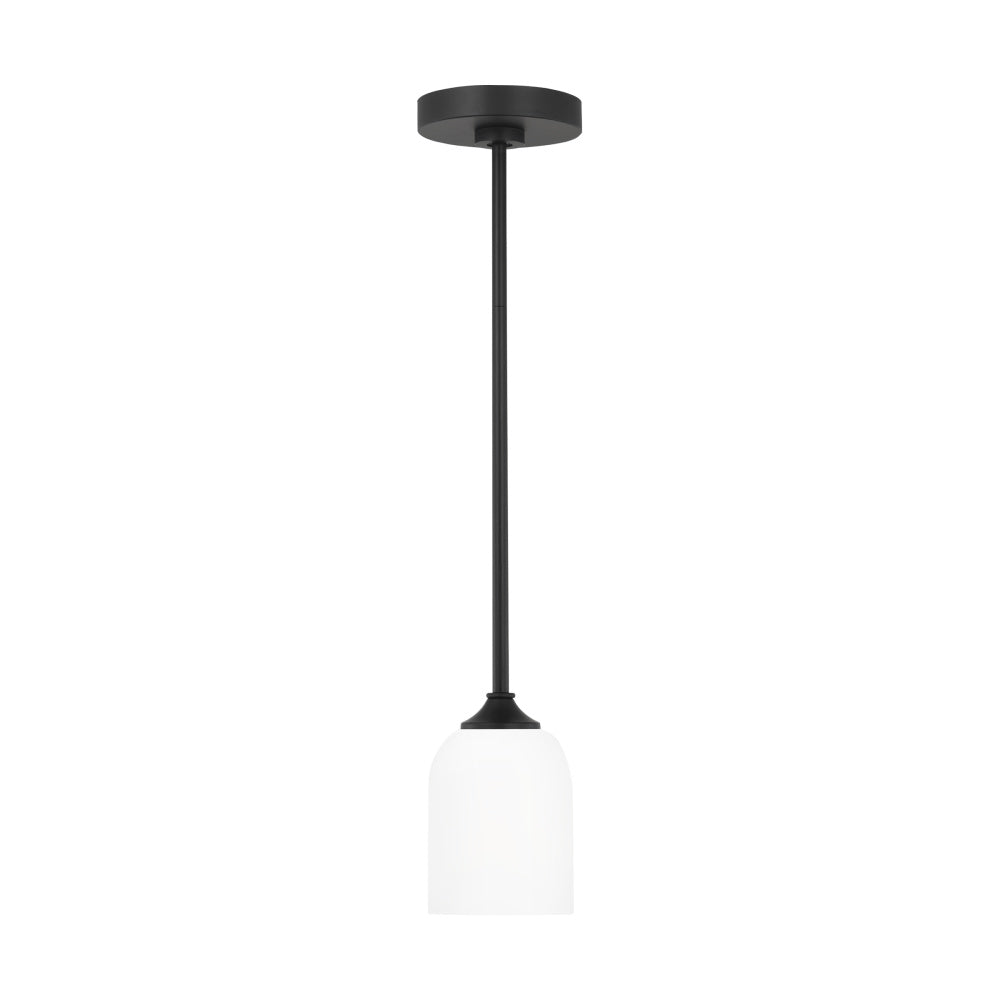 Generation Lighting GLP1021EN3/MBK Emile Mini Pendant