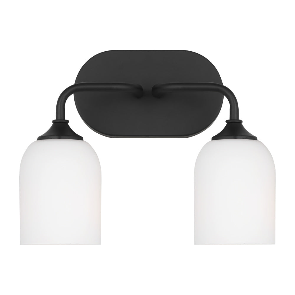 Generation Lighting GLV1022EN3/MBK Emile Medium Vanity