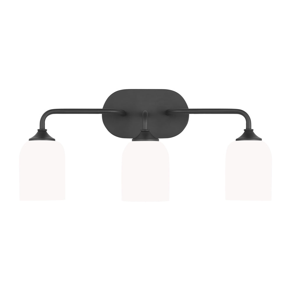 Generation Lighting GLV1023EN3/MBK Emile Large Vanity