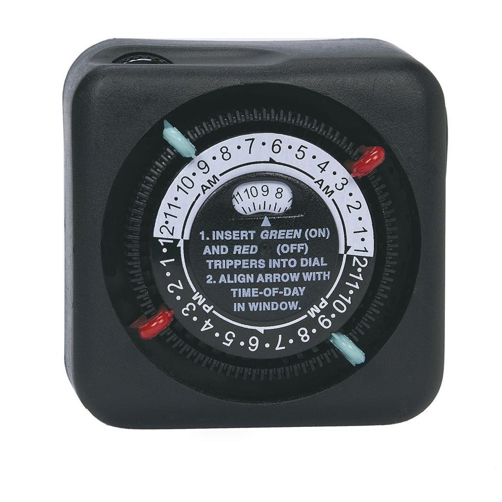 Intermatic Analog TImer, TN111, Black with trippers