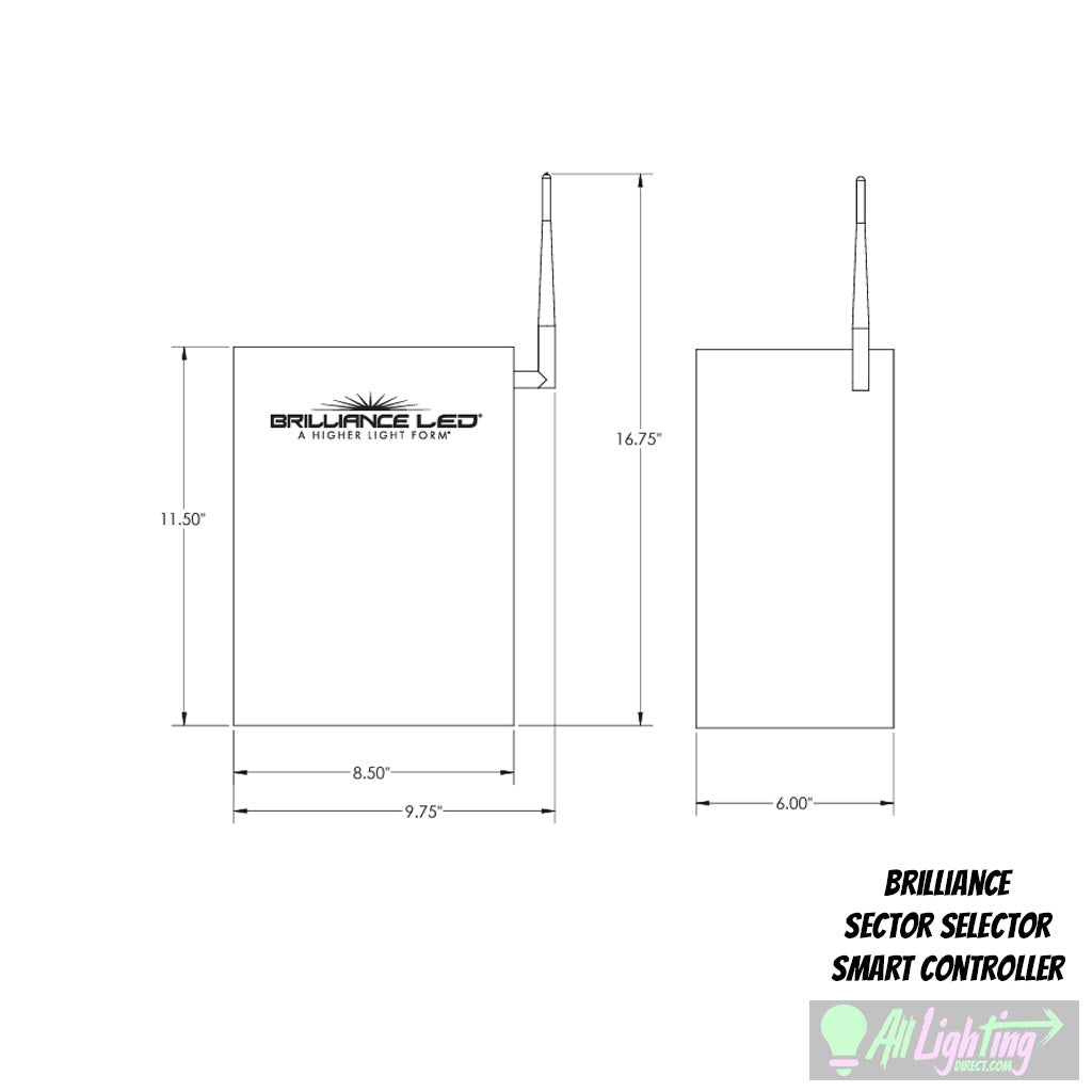 Brilliance Sector-Selector 800W Smart Controller 12-24V, with Antanea