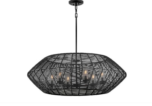 Hinkley 10386BK-CMLBINTEST Large Single Tier Chandelier.