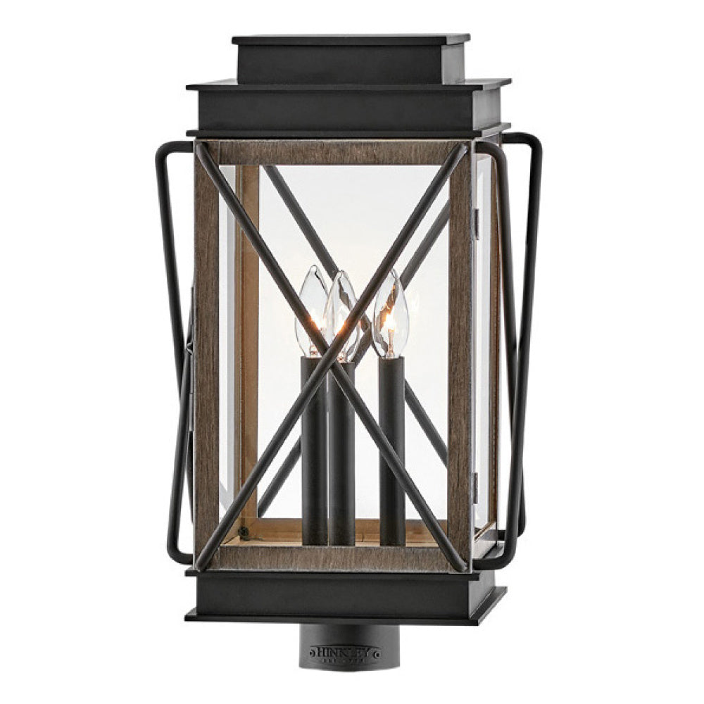 Hinkley 11191BK Large Post Mount Lantern