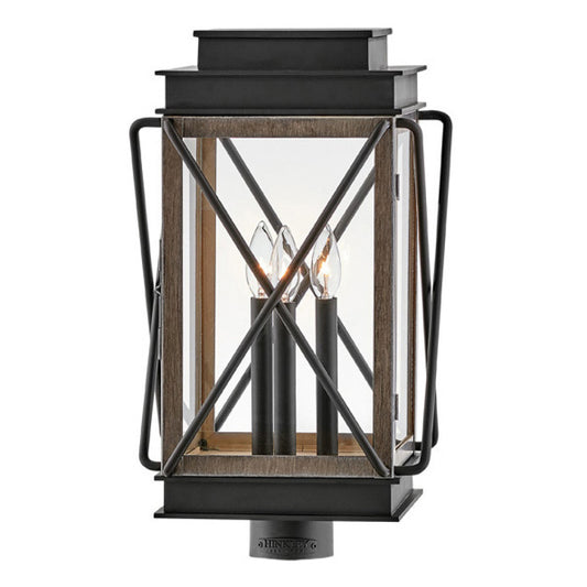 Hinkley 11191BK Large Post Mount Lantern