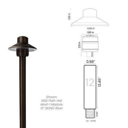Path Light Kit with BONO (.98") Riser • 2700/3000K - Path Light from 702 Lighting in Las Vegas