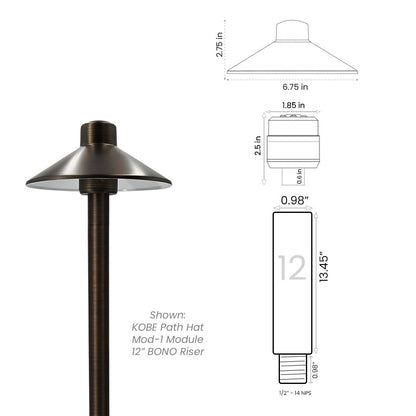 Path Light Kit with BONO (.98") Riser • 2700/3000K - Path Light from 702 Lighting in Las Vegas
