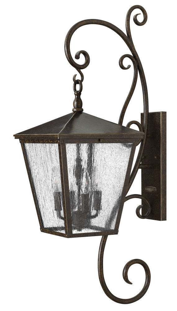 Hinkley 1436RB Extra Large Wall Mount Lantern with Scroll