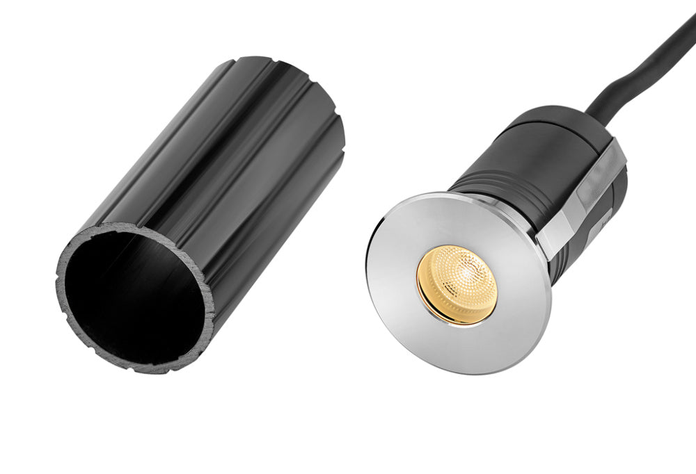 Hinkley 15075SS Large Stainless Steel LED Round Button Light