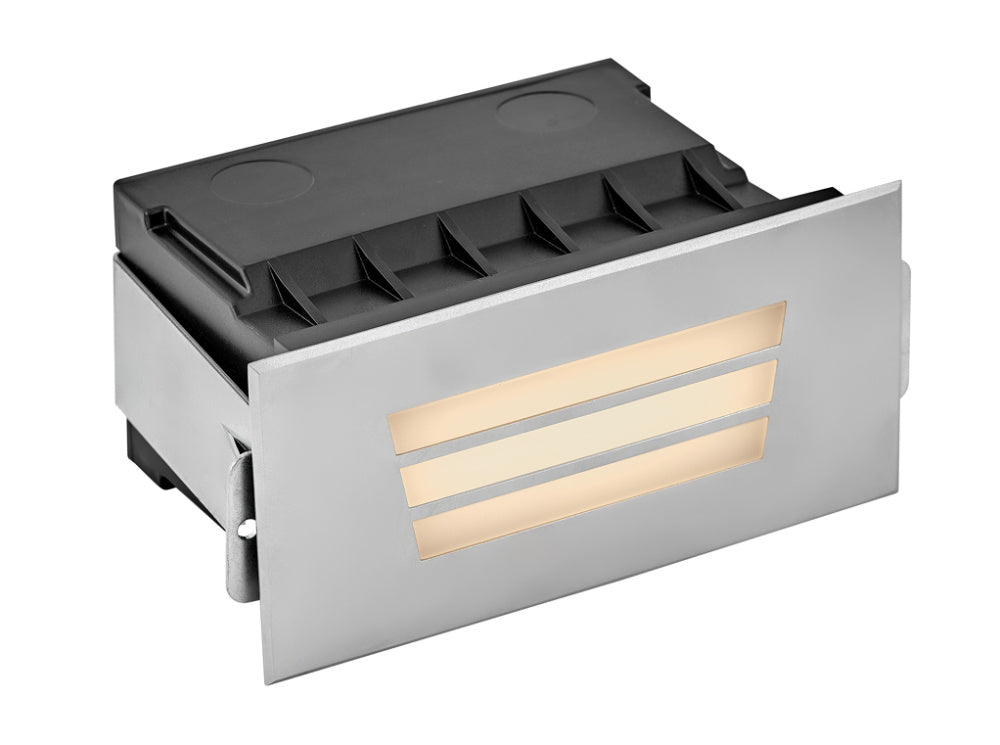 Hinkley 15334SS 12V LED Small Louvered Brick Light