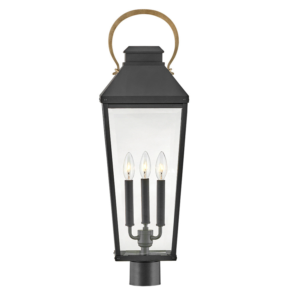 Hinkley 17501BK Large Post Mount Lantern