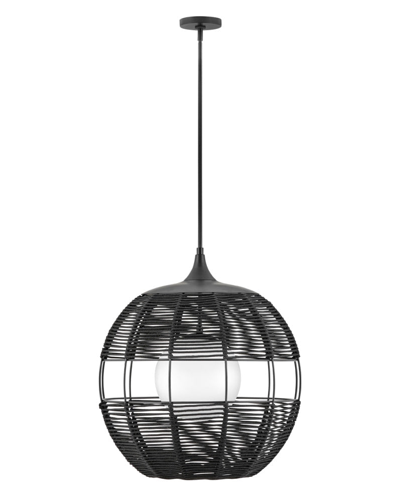 Hinkley 19675BK Medium Orb Chandelier