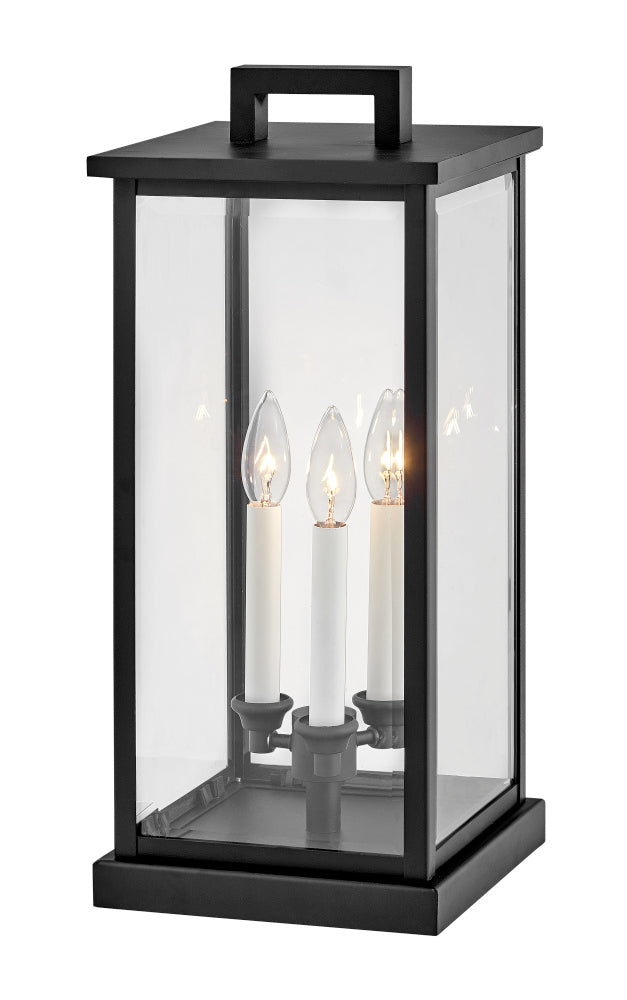 Hinkley 20017BK Medium Pier Mount Lantern