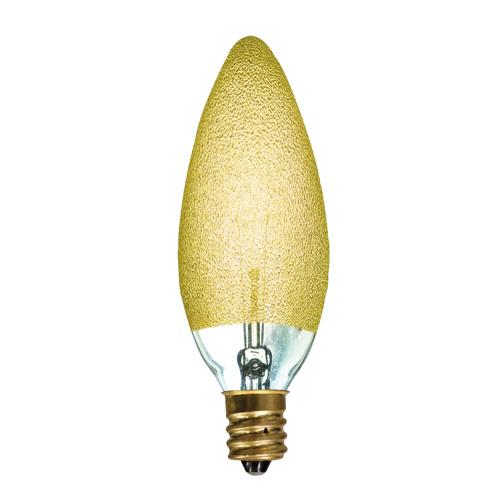 Bulbrite 144010 144010 25W B10 CAND.TORP. AMBER ICE E12 120V