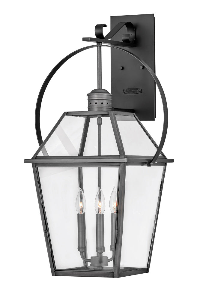 Hinkley 2778BLB Extra Large Wall Mount Lantern with Yoke