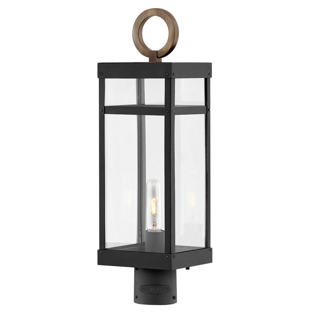 Hinkley 2801BK-LL Medium Post Mount Lantern