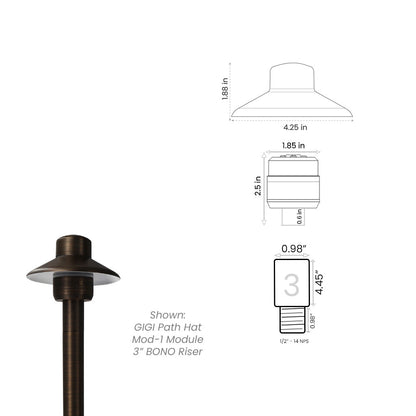 Path Light Kit with BONO (.98") Riser • 2700/3000K - Path Light from 702 Lighting in Las Vegas
