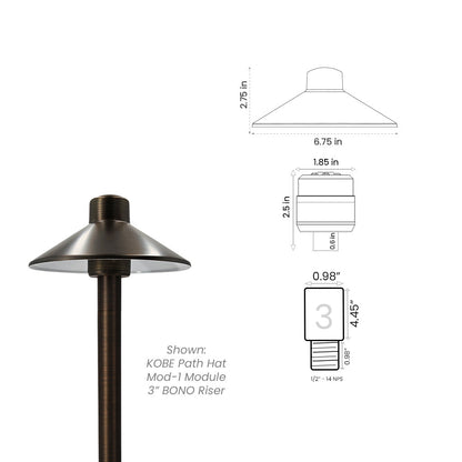 Path Light Kit with BONO (.98") Riser • 2700/3000K - Path Light from 702 Lighting in Las Vegas